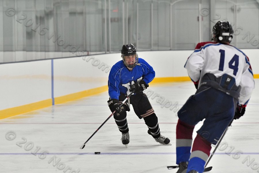 Wheaton College Men\'s Ice Hockey vs Middlesex Community College. - Photo By: KEITH NORDSTROM